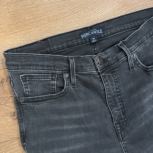 J. Crew Mercantile Women’s High Waist Skinny Jeans Black Wash Jeans Size 29 - Picture 3 of 3